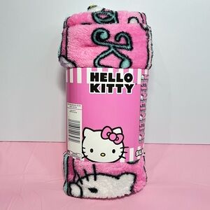 Hello Kitty Pink Plush Throw Blanket - 40x50 NWT